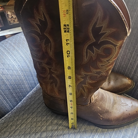 Justin Size 10.5 Mens Cowboy Boots - Picture 2 of 11